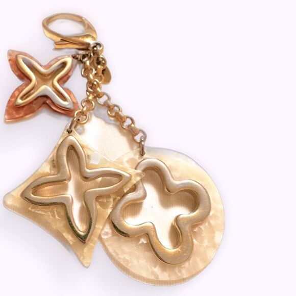 Louis Vuitton Bijou De Sac Insolence Bag Charm Keychain Gold Resin Multicolor - Picture 7 of 16